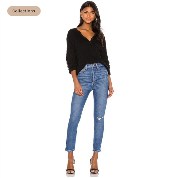 RE/DONE | 90’s Ultra High Rise Ankle Crop Jeans Size 25 NEW - Picture 5 of 17